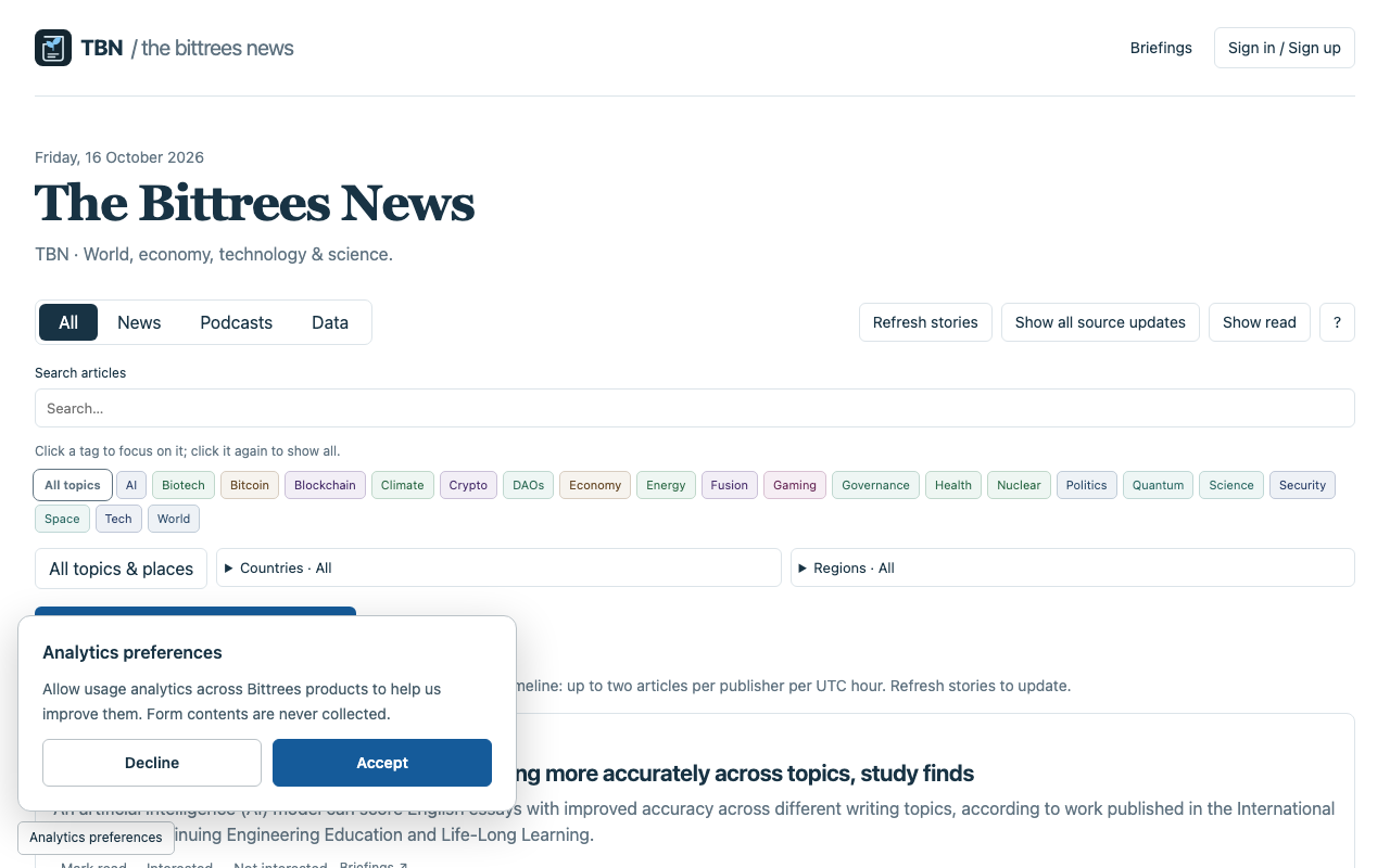 Public entrance to The Bittrees News