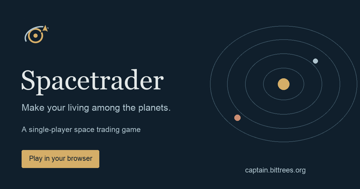 Official Spacetrader artwork for the single-player space-trading game